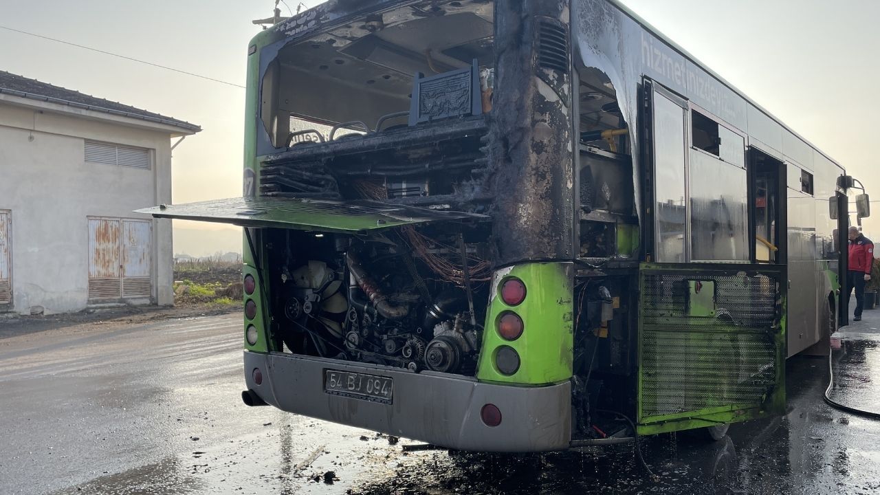 Belediye Otobüsünde Korkutan Yangın