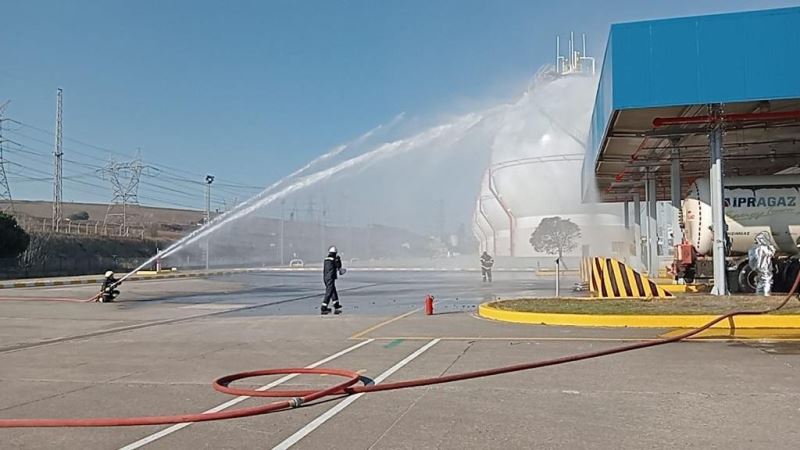 Tekirdağ'da Endüstriyel Kaza Tatbikatı Yapıldı