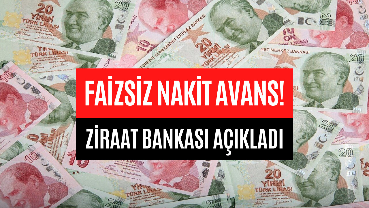 Ziraat Bankası Faizsiz Nakit Avans Kampanyası Devam Ediyor! Son Gün 31 Ocak