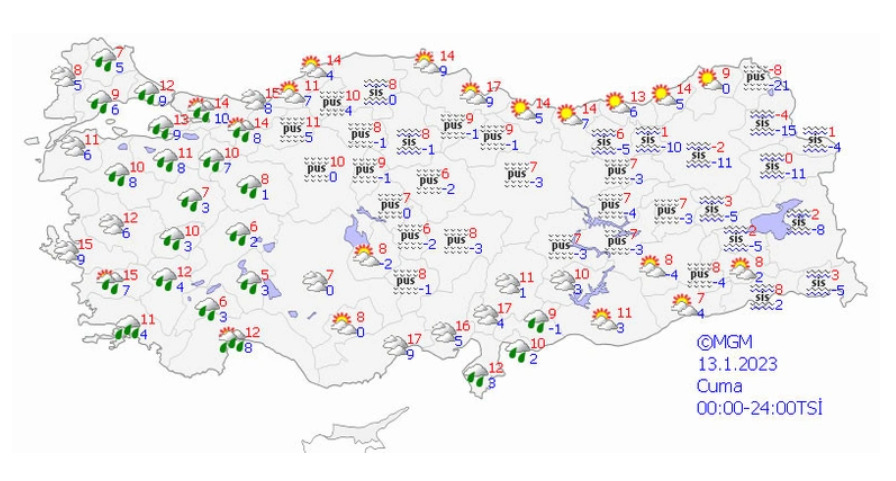 Kış Yüzünü Sert Gösterecek! Kuvvetli Yağış ve Yoğun Kar Uyarısı