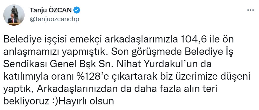 Maaşlara Yüzde 128 Zam Yapıldı! Belediye Başkanı Müjdeli Haberi Duyurdu