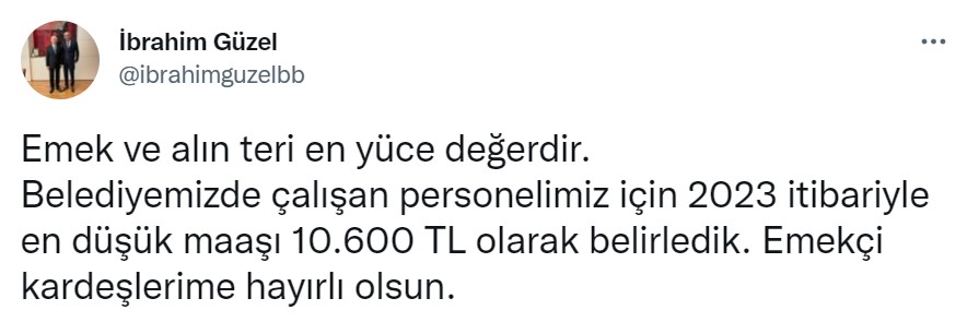 En Düşük Maaş 10.600 TL Oldu! İşçileri Sevindiren Müjdeyi Belediye Başkanı Açıkladı