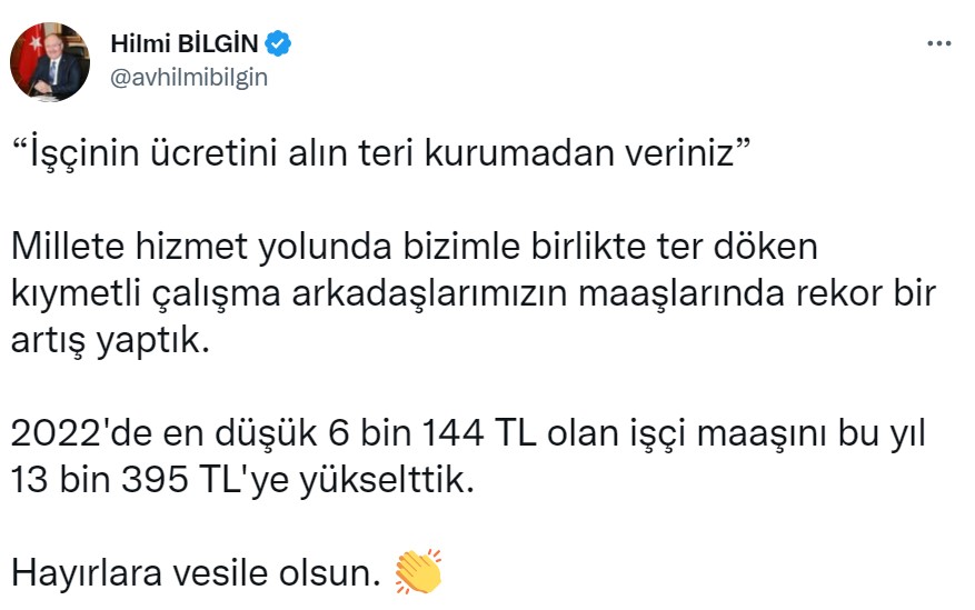 İşçilere Büyük Müjde! O Belediye En Düşük Maaş 13.395 TL Oldu