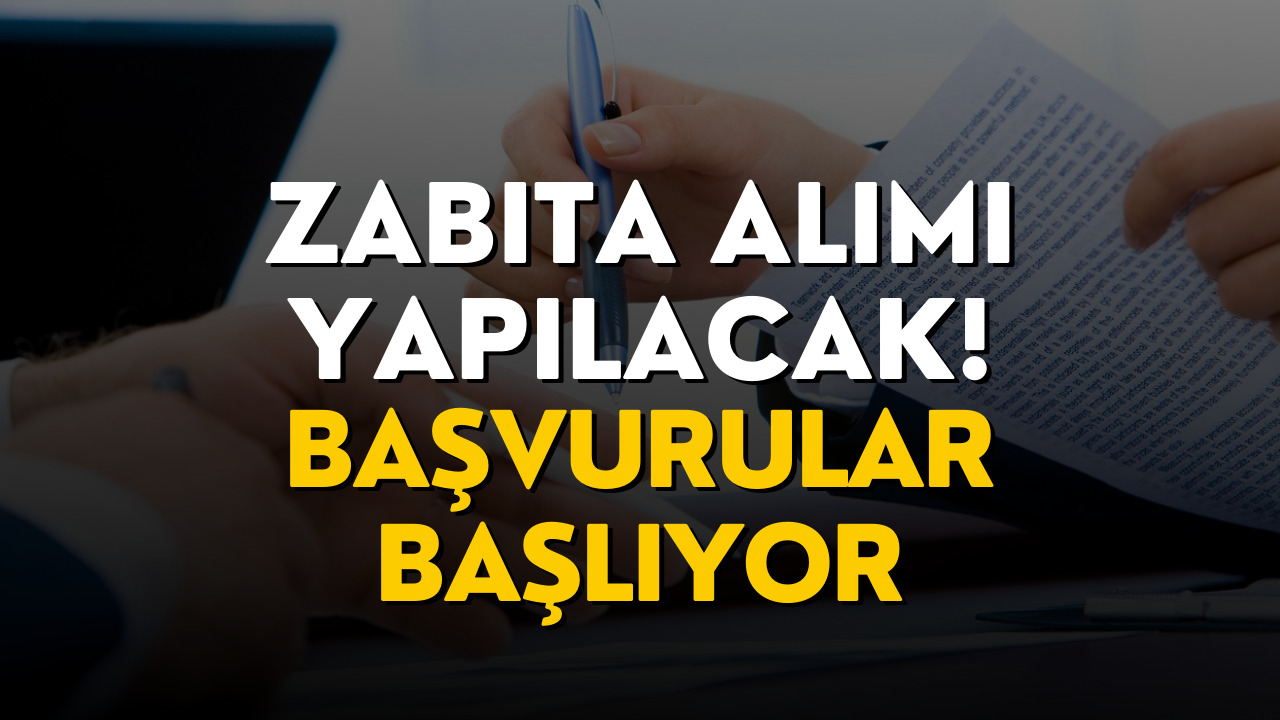 Zabıta Alımı İçin Başvurular Yarın Başlayacak! En Az Lise Mezunu Zabıta Alımı Yapılacak