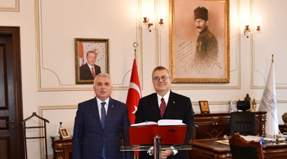 Dışişleri Bakanlığı Edirne Temsilcisi Büyükelçi Yörük'ten Vali Yıldırım'a Ziyaret