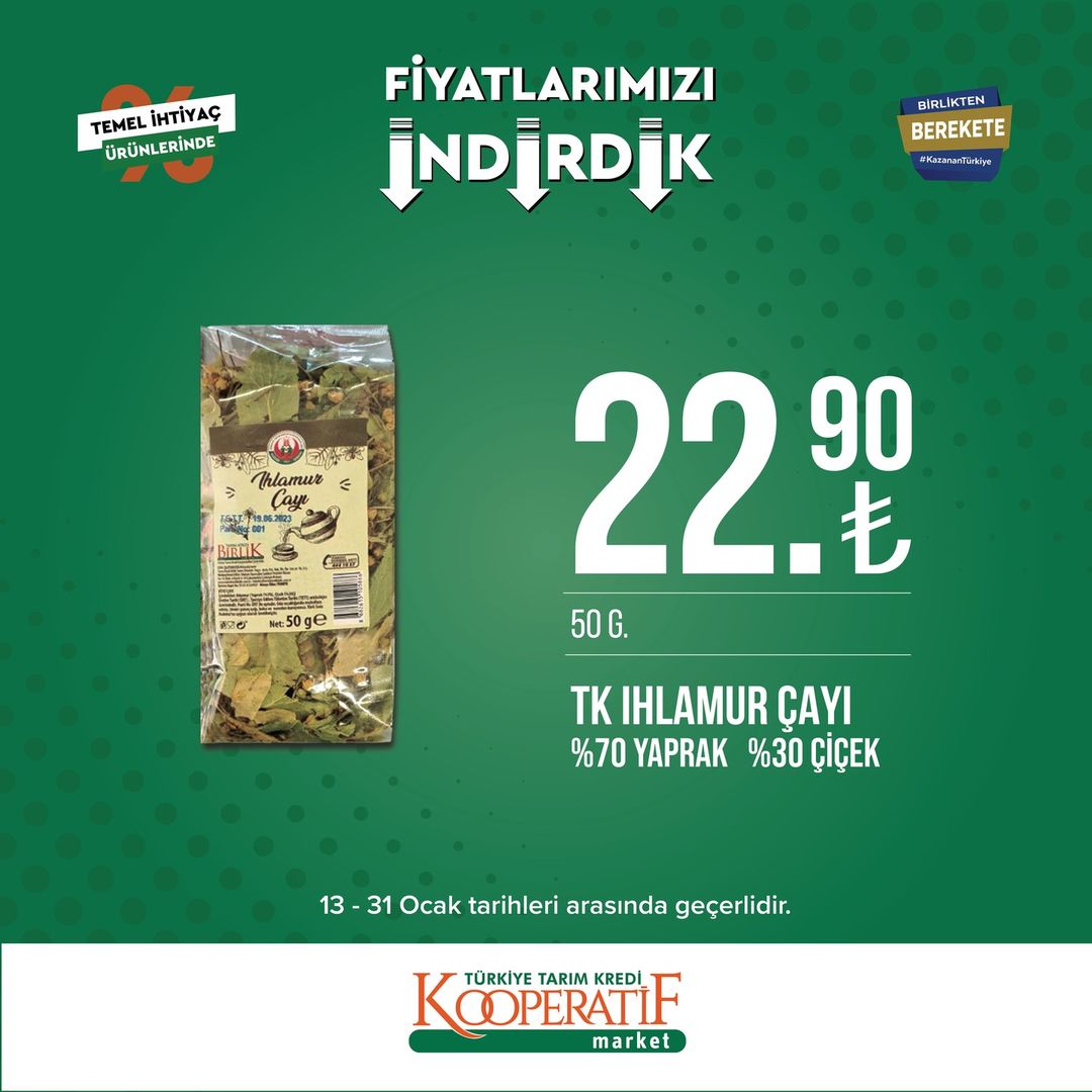 Çay Tiryakileri İçin Kaçırılmaz Fırsat! Tarım Kredi Market Çay İndirimi Devam Ediyor