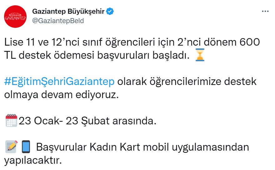 Öğrencilere 600 TL Veriliyor! Eğitim Yardımı Başvuruları Devam Ediyor