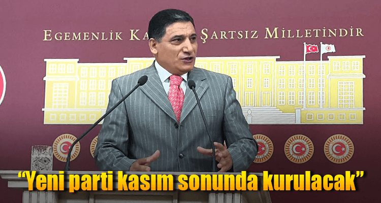 "Yeni Parti Kasım Sonunda Kurulacak"