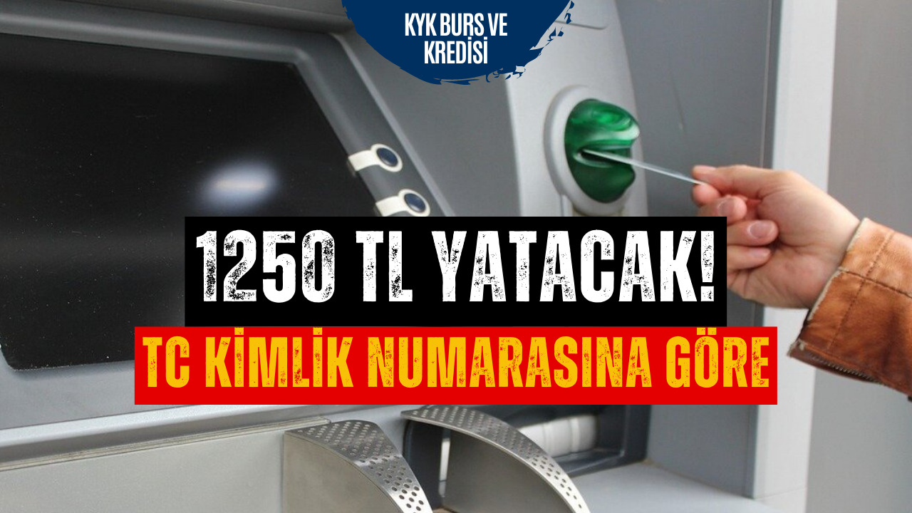 1.250 TL Gelecek Hafta Hesaplara Yatacak!