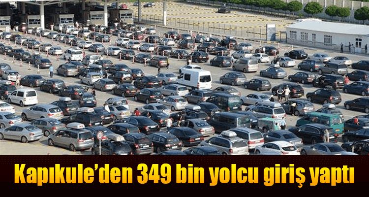 Kapıkule'den 349 Bin Yolcu Giriş Yaptı