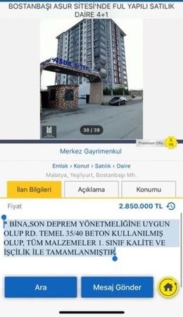 2.5 Milyona Daire Satan Lüks Site Depremde Yıkıldı