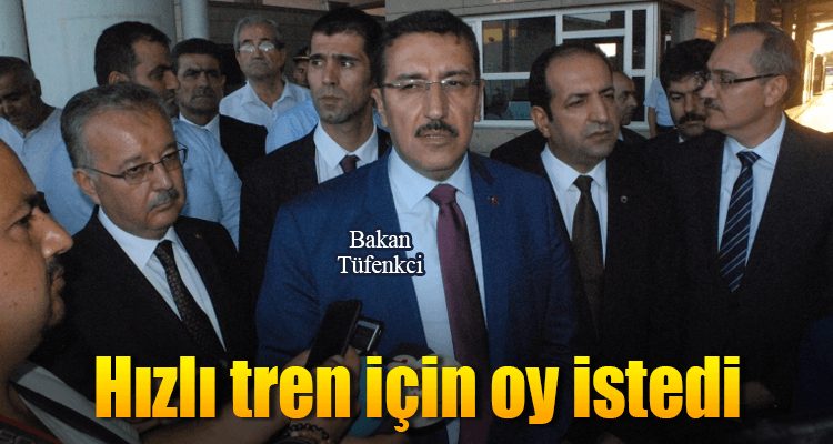 Hızlı Tren İçin Oy İstedi