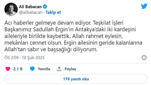 Eski Bakan Sadullah Ergin'den Kahreden Haber! Ali Babacan Duyurdu