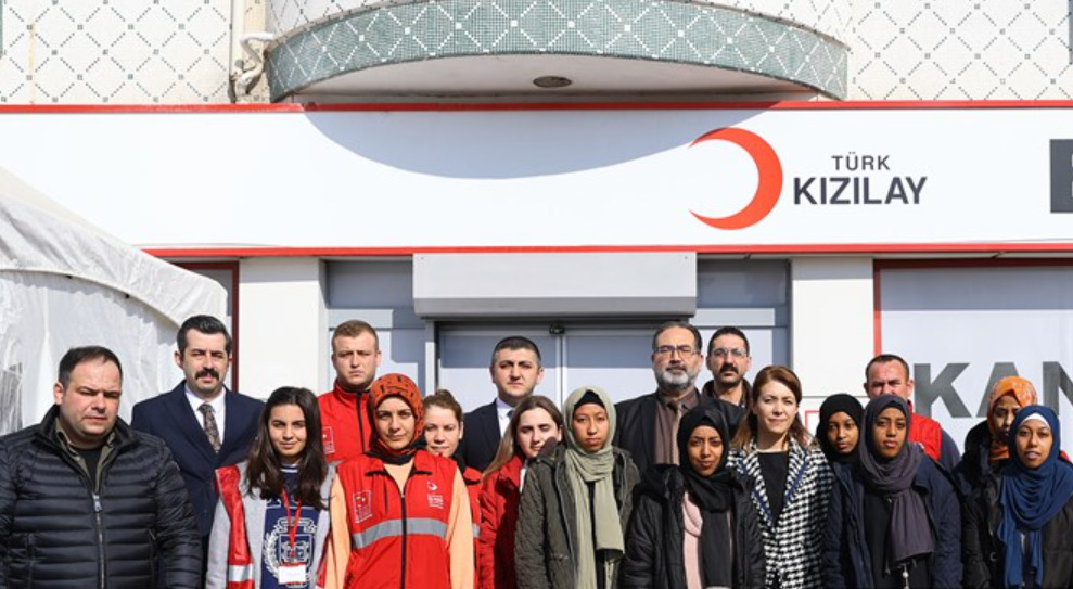 Trakya Üniversitesi'ndeki Yabancı Öğrenciler Kan Bağışı Yaptı