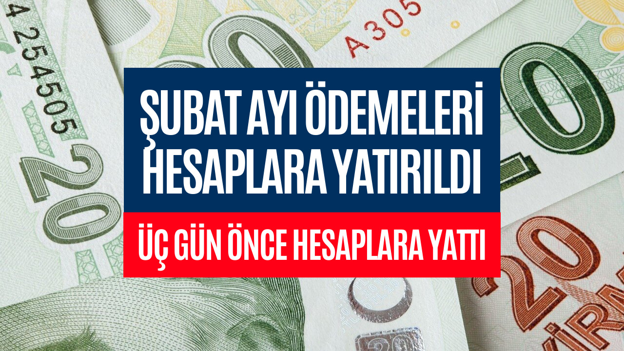 Şubat Ayı Ödemeleri Üç Gün Önce Hesaplara Yattı! Bakanlık Resmen Duyurdu