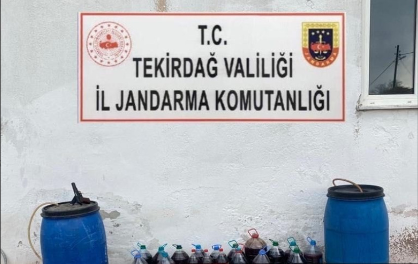 Tekirdağ'da 420 Litre Kaçak İçki Ele Geçirildi