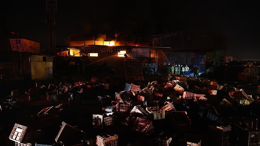 Deprem Bölgesi Hatay'da Korkutan Yangın!