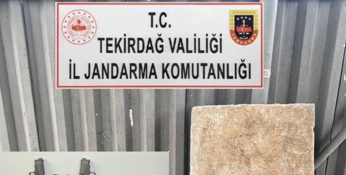 Tekirdağ'da Kitabe Ele Geçirildi: 1 Kişi Gözaltına Alındı