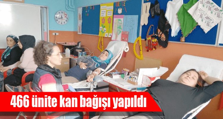 466 Ünite Kan Bağışı Yapıldı