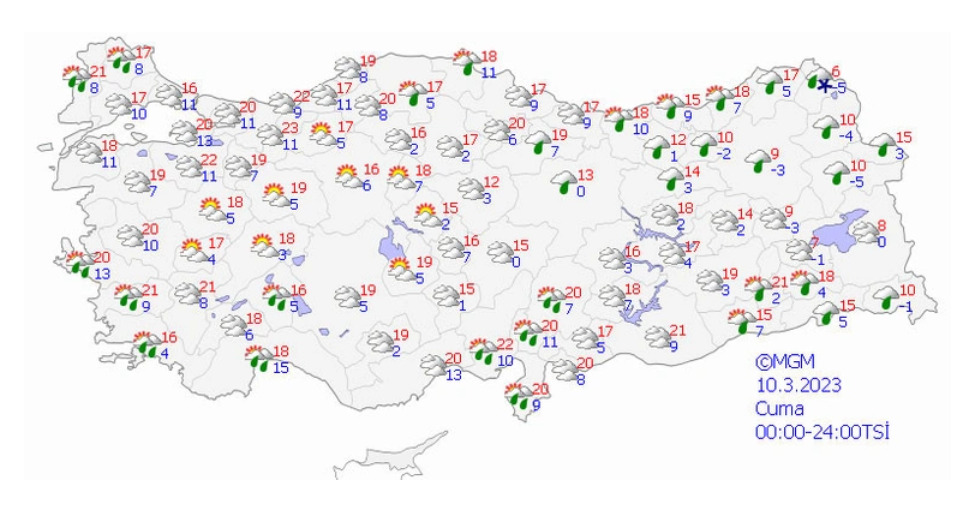 Çığ Tehlikesi ve Kuvvetli Rüzgar! 10 Mart Meteoroloji Uyarıları Yayımlandı