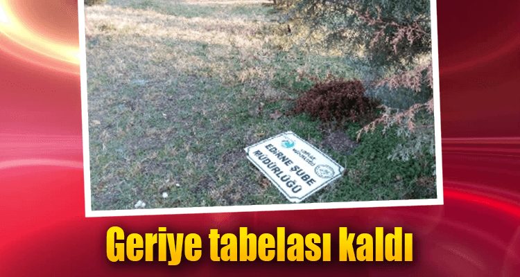 Geriye Tabelası Kaldı