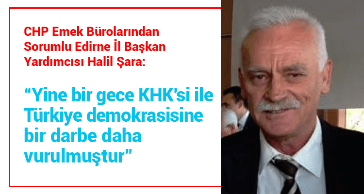 "Türkiye Demokrasisine Bir Darbe Daha Vuruldu"