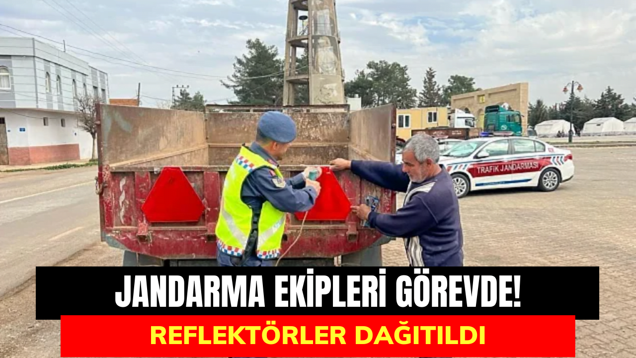 Kırklareli'nde Traktör Sürücülerine Reflektör Dağıtıldı