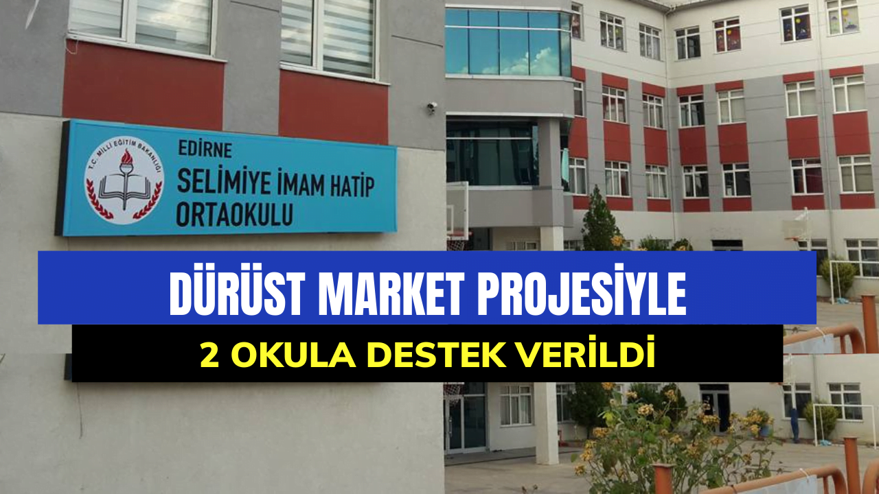 Edirne'de Dürüst Market Projesiyle Öğrenciler Diyarbakır'a Destek Sağladı