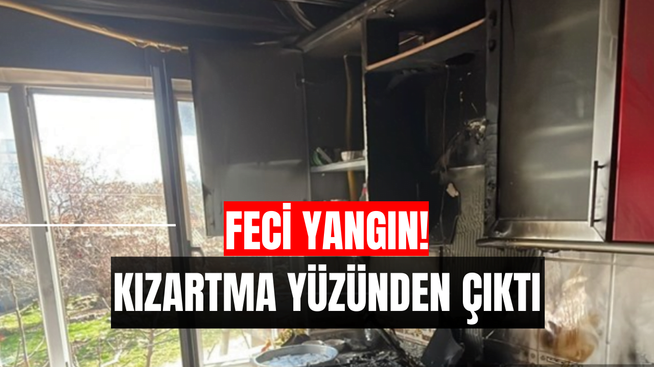 Keşan'da Korkutan Yangın: Eşini Yaralı Gören Kadın Fenalaştı