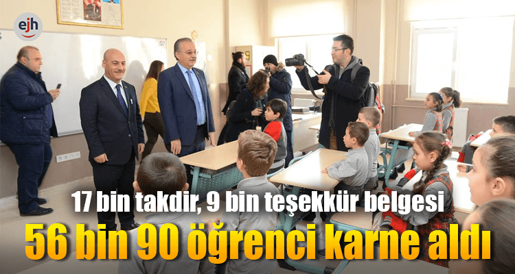 56 Bin 90 Öğrenci Karne Aldı