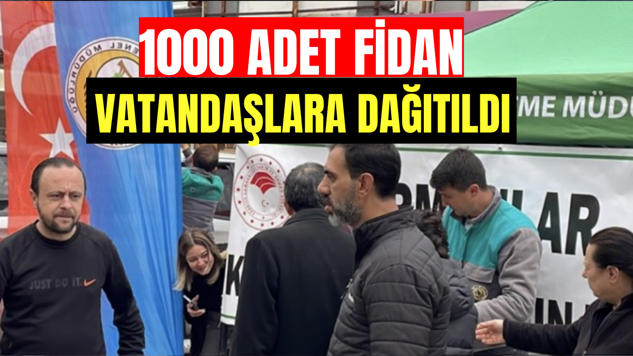 Edirne'de Vatandaşlara Bin Fidan Dağıtıldı