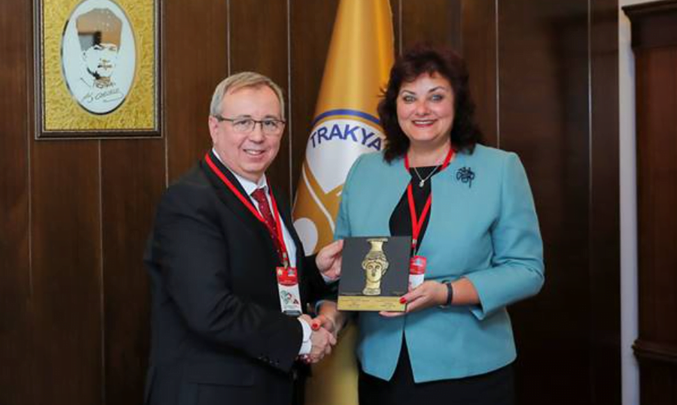 Prof. Dr. Tabakoğlu, Todor Kableshkov Taşımacılık Üniversitesi Rektörünü Ağırladı