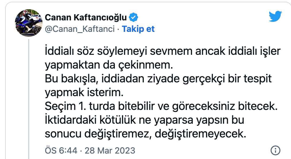 Kaftancıoğlu Seçimin Nasıl Sonuçlanacağını Söyledi