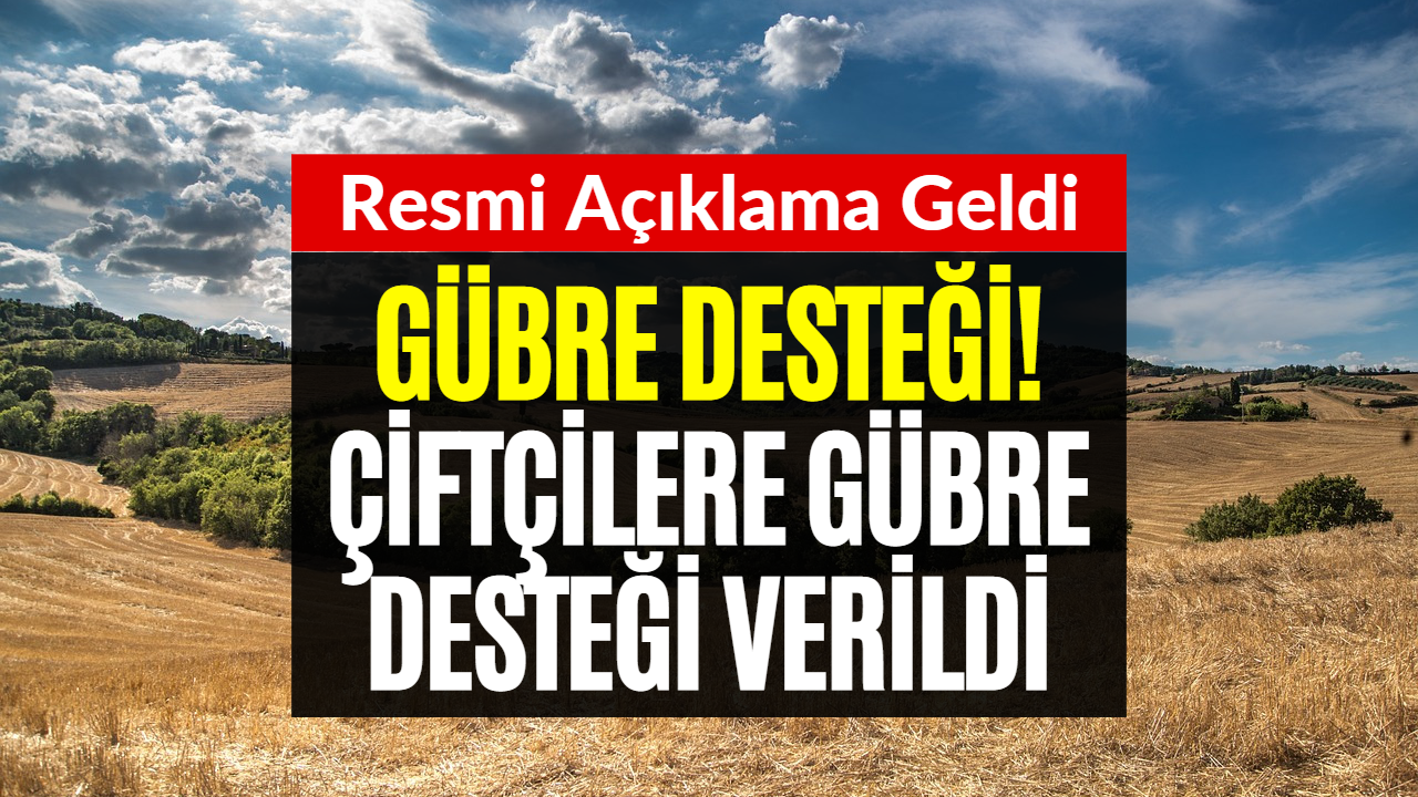 Ekim Ayında Çiftçilere Destek Müjdesi! Gübre ve Tohum Desteği Veriliyor