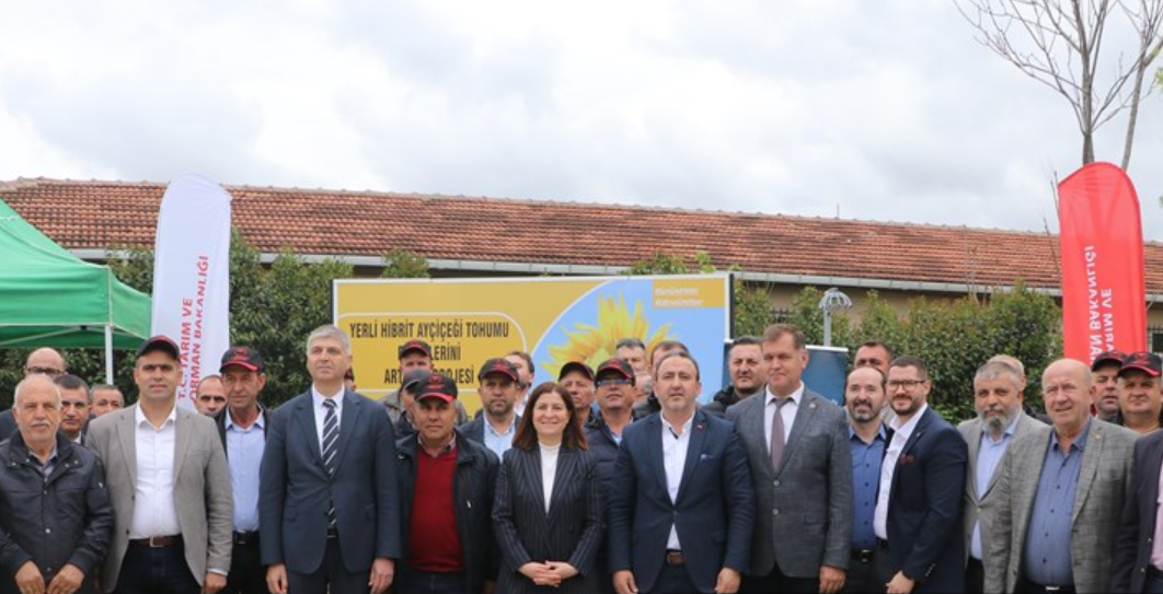 Edirne'de Üreticilere Ayçiçeği Tohumu Dağıtıldı