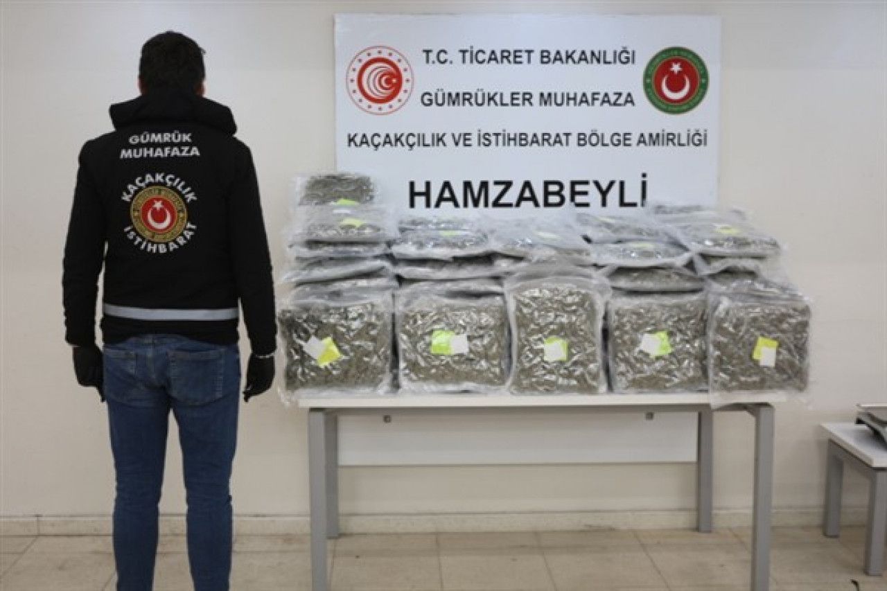 Hamzabeyli Gümrük Kapısı'nda Kilolarca Esrar Yakalandı