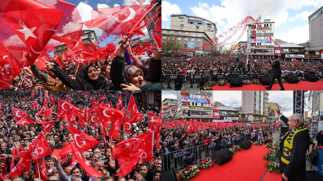 Kılıçdaroğlu'na Van'da Büyük İlgi! Seçim Otobüsü İlerleyemedi
