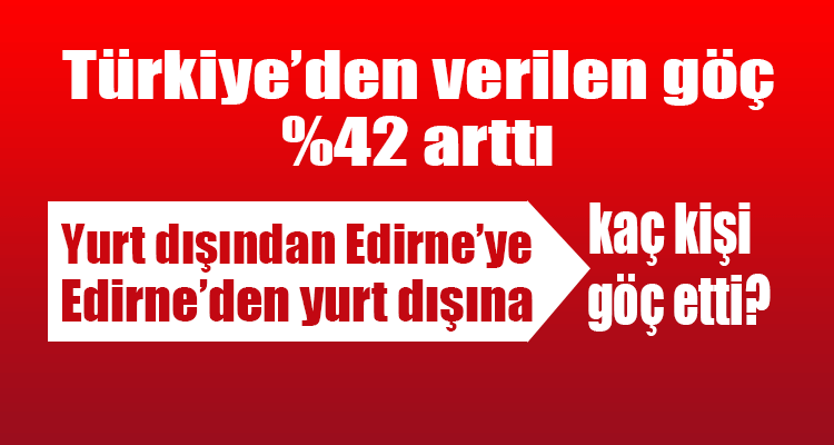 Türkiye'den Verilen Göç %42 Arttı