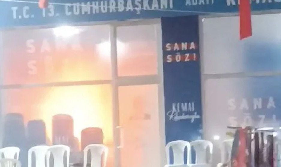 CHP'nin Seçim Ofisinde Korkutan Yangın