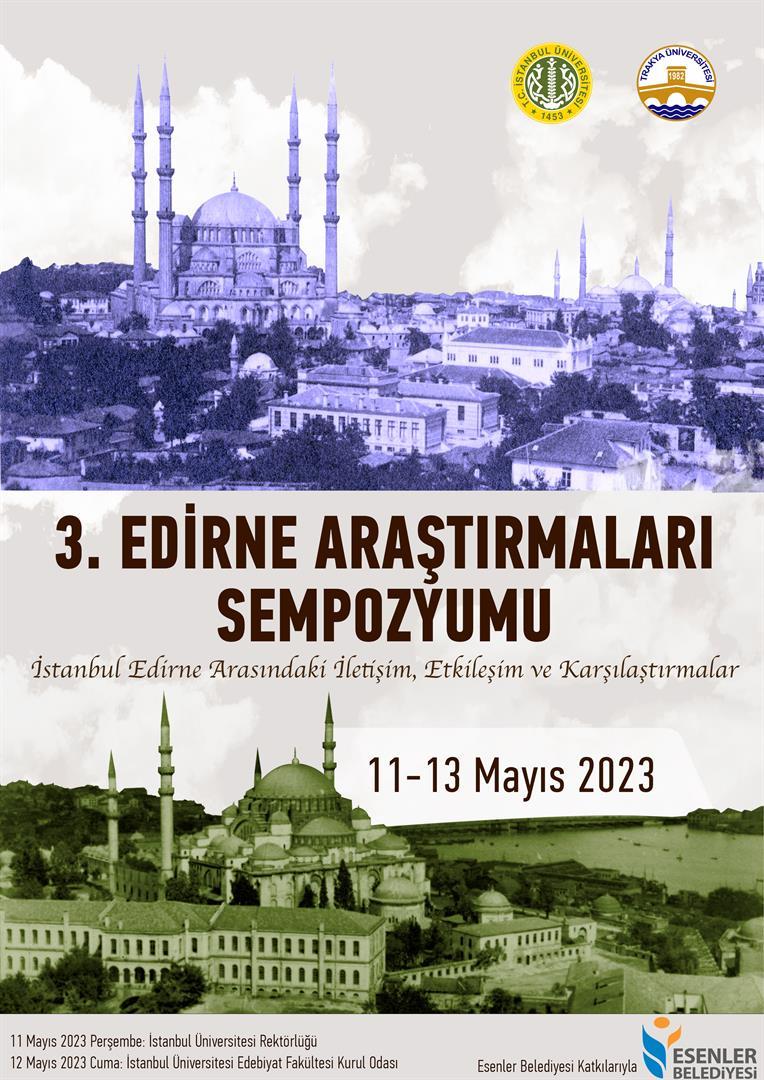 3. Edirne Araştırmaları Sempozyumu Başlayacak