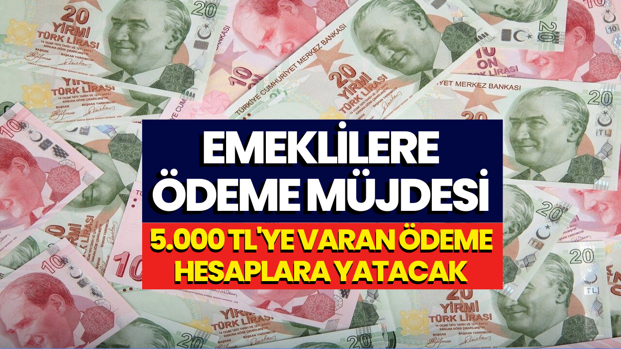 Emeklilere Maaşa Ek Ödeme Müjdesi! 5 Bin Liraya Kadar Çıkıyor