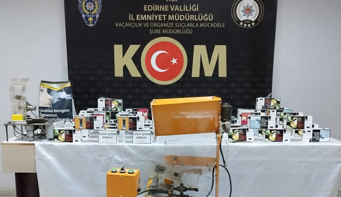 Edirne'de Kaçak Tütün Vurgunu