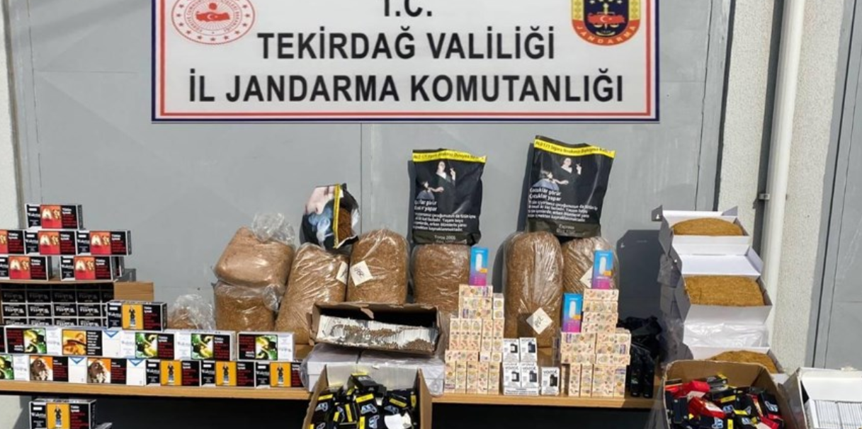 Tekirdağ'da Çok Sayıda Makaron Ele Geçirildi