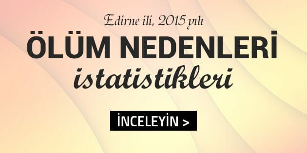 Edirne Ölüm Nedenleri İstatistikleri, 2015