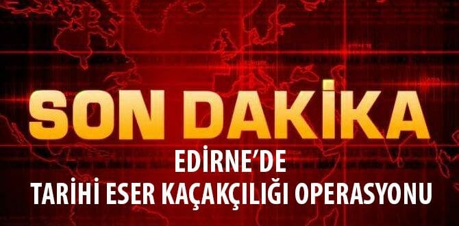 Tarihi Eser Kaçakçılığı Operasyonu