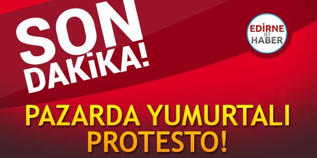 Pazarda Yumurtalı Protesto!