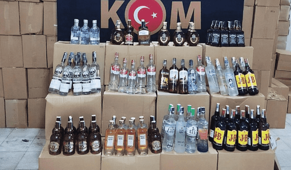 Çorlu'da 37 Litre Kaçak İçki Ele Geçirildi