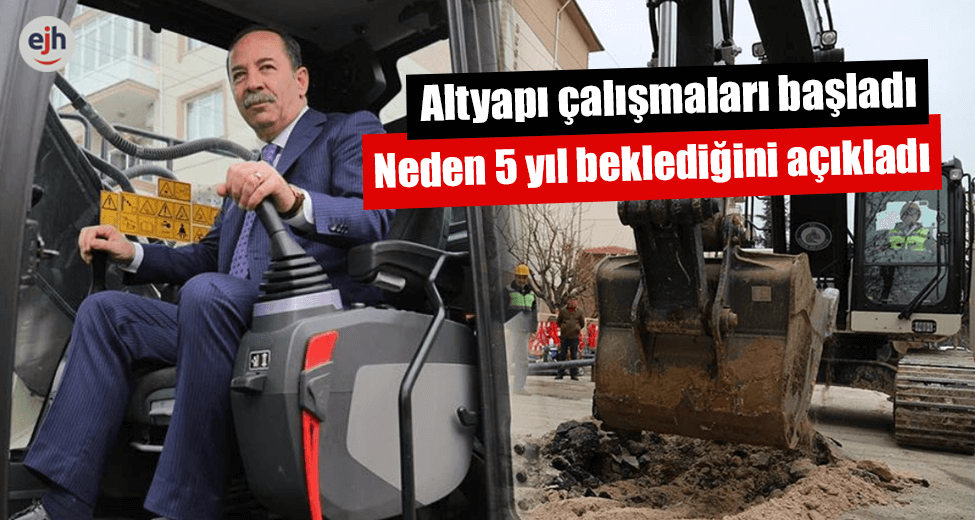 Altyapı Çalışmaları Başladı