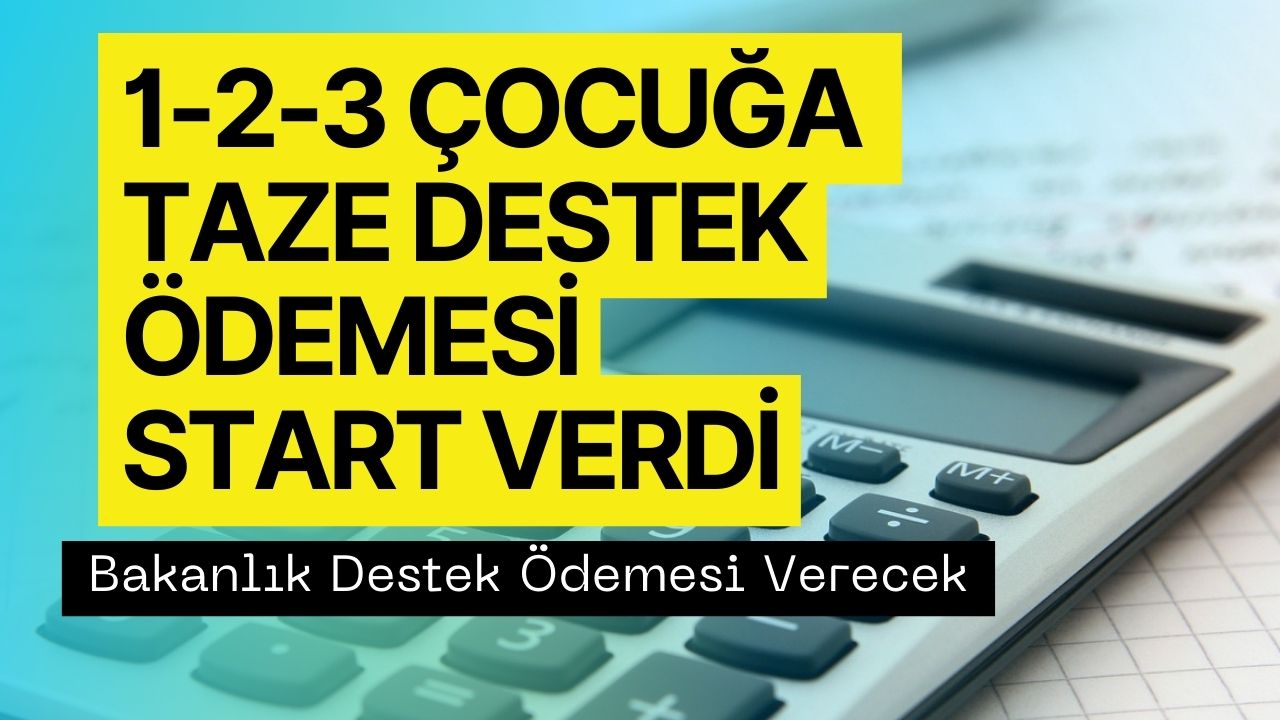 0-18 Yaş Çocuğa Yeniden Yardım Müjdesi! 3038 TL 3 Gün Sonra Ödenecek