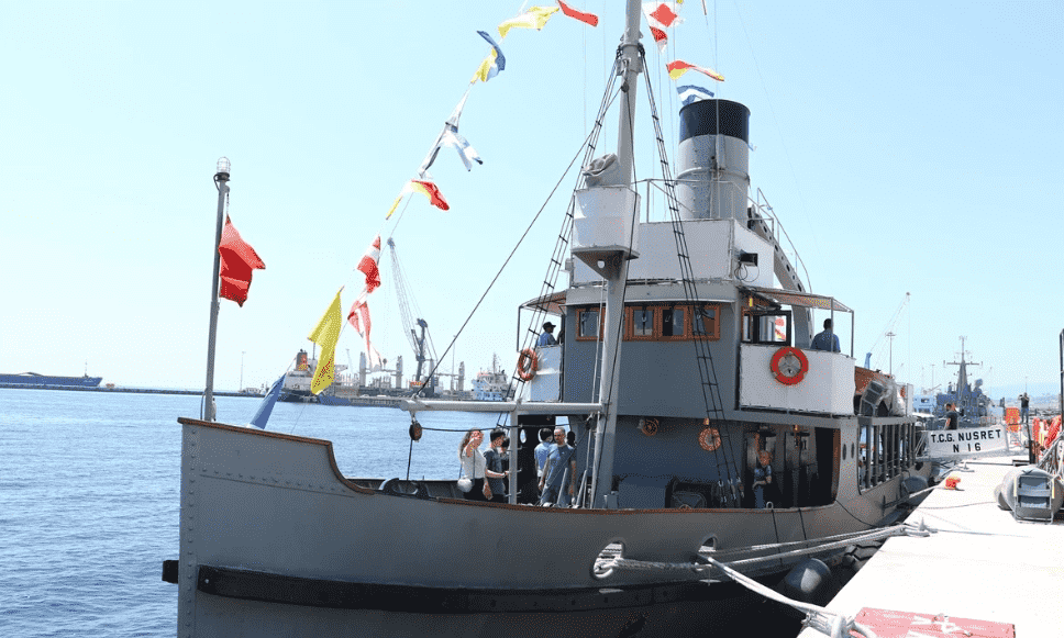 Tekirdağ'da Tcg Nusret N-16 Müze Gemisi Ziyarete Açıldı